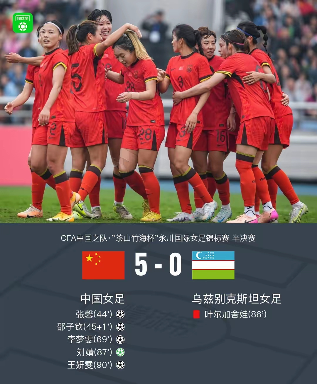 再次问鼎，中国女足实力碾压