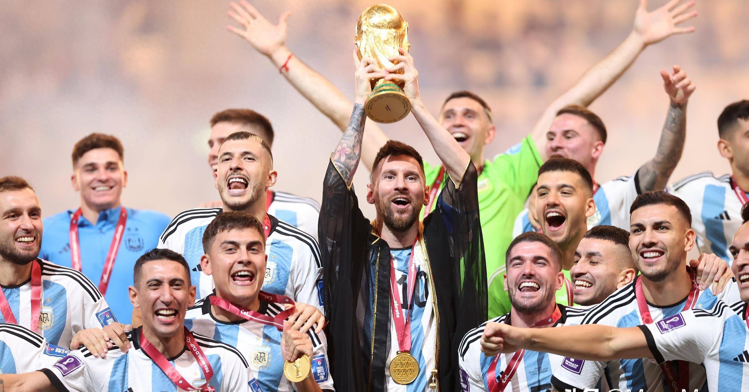 阿根廷夺冠，梅西夺得金球奖